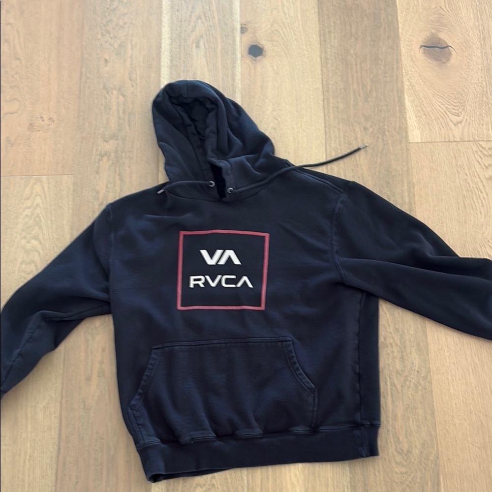 RVCA Men's Black Hoodie Sweater